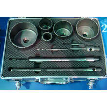 Hollow Hammer Drill Set with Alu Case